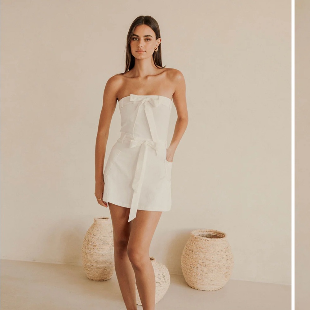 Sabo skirt Tulia dress White Strapless Dress